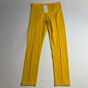 Janie and Jack Vibrant Yellow Seamed Ponte Pant Leggings
